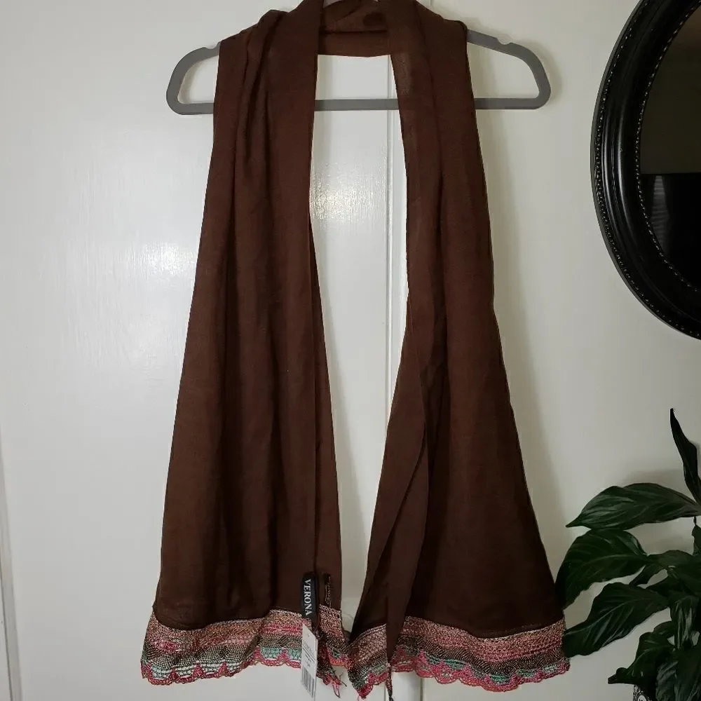 Verona Woven Metallic Hijab Scarf